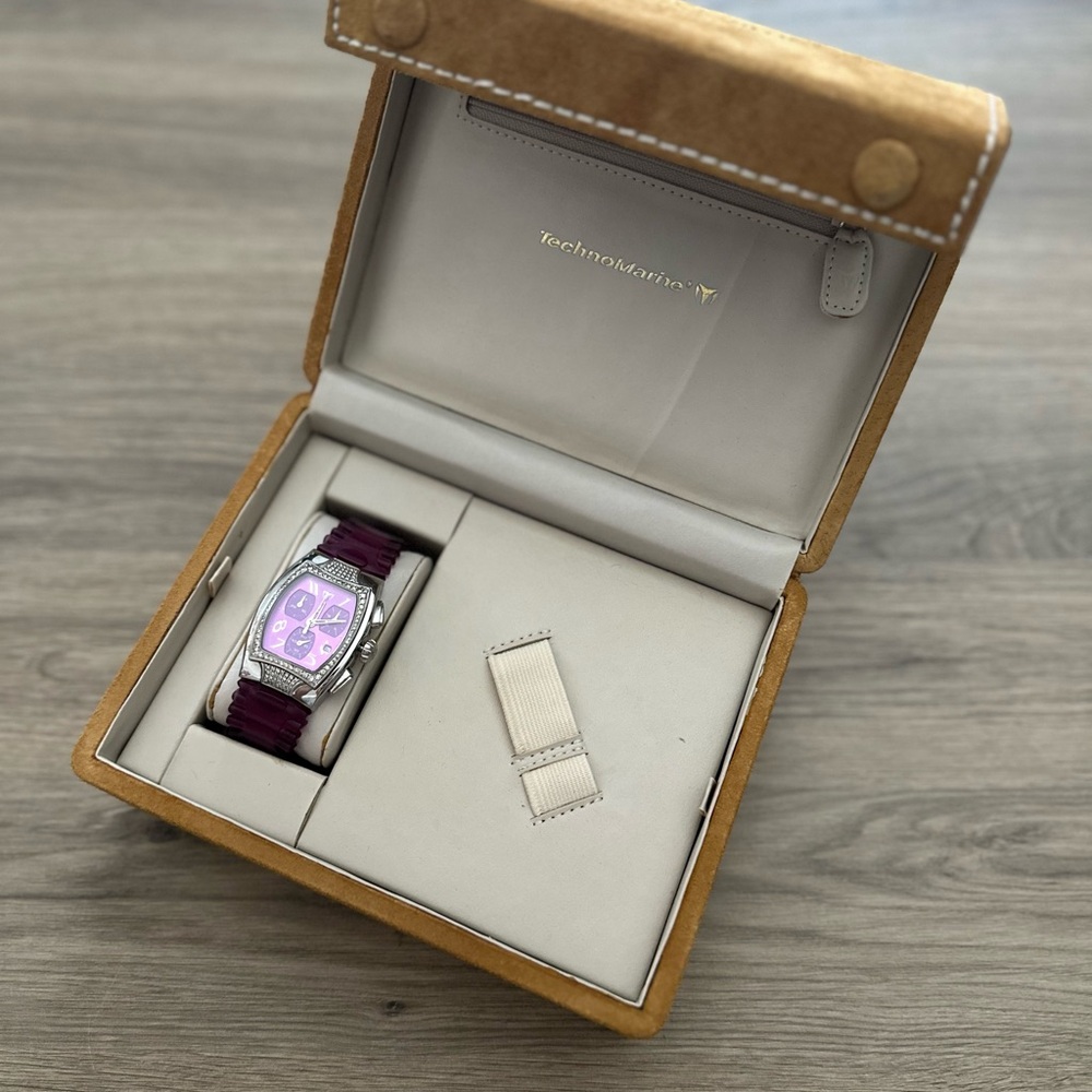 Technomarine Purple Women's diamond bezel Watch